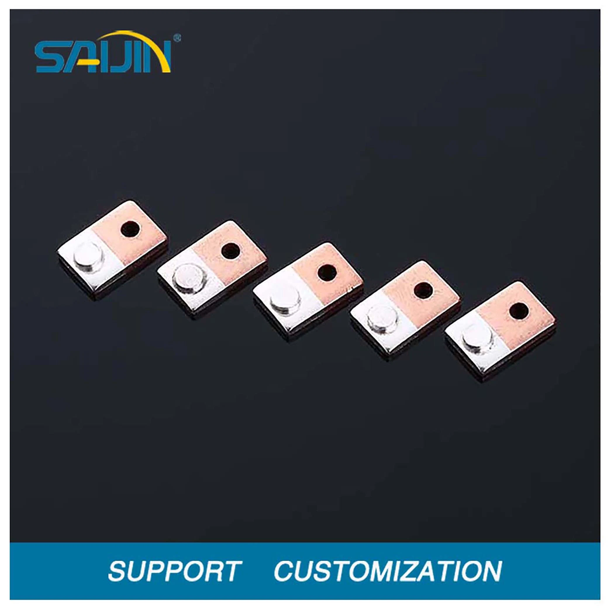 Metal Switch Socket Stamping Parts Electrical Terminal Contact Accessories Power Socket Brass Silver Inlay Parts