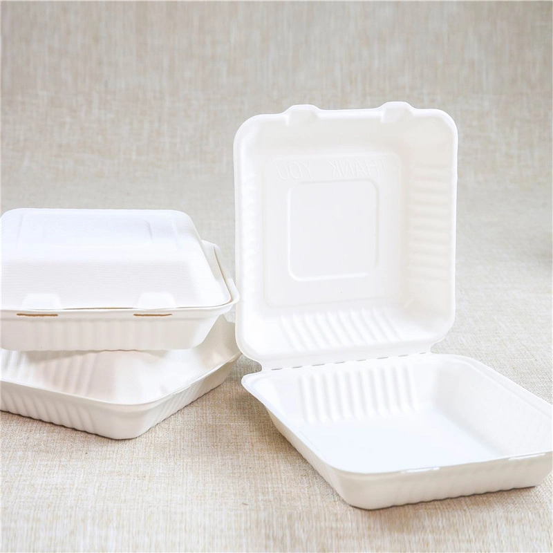 Sugar Cane Bagasse Pulp Molded Cup Packaging Sugarcane Tableware Pricelist Box