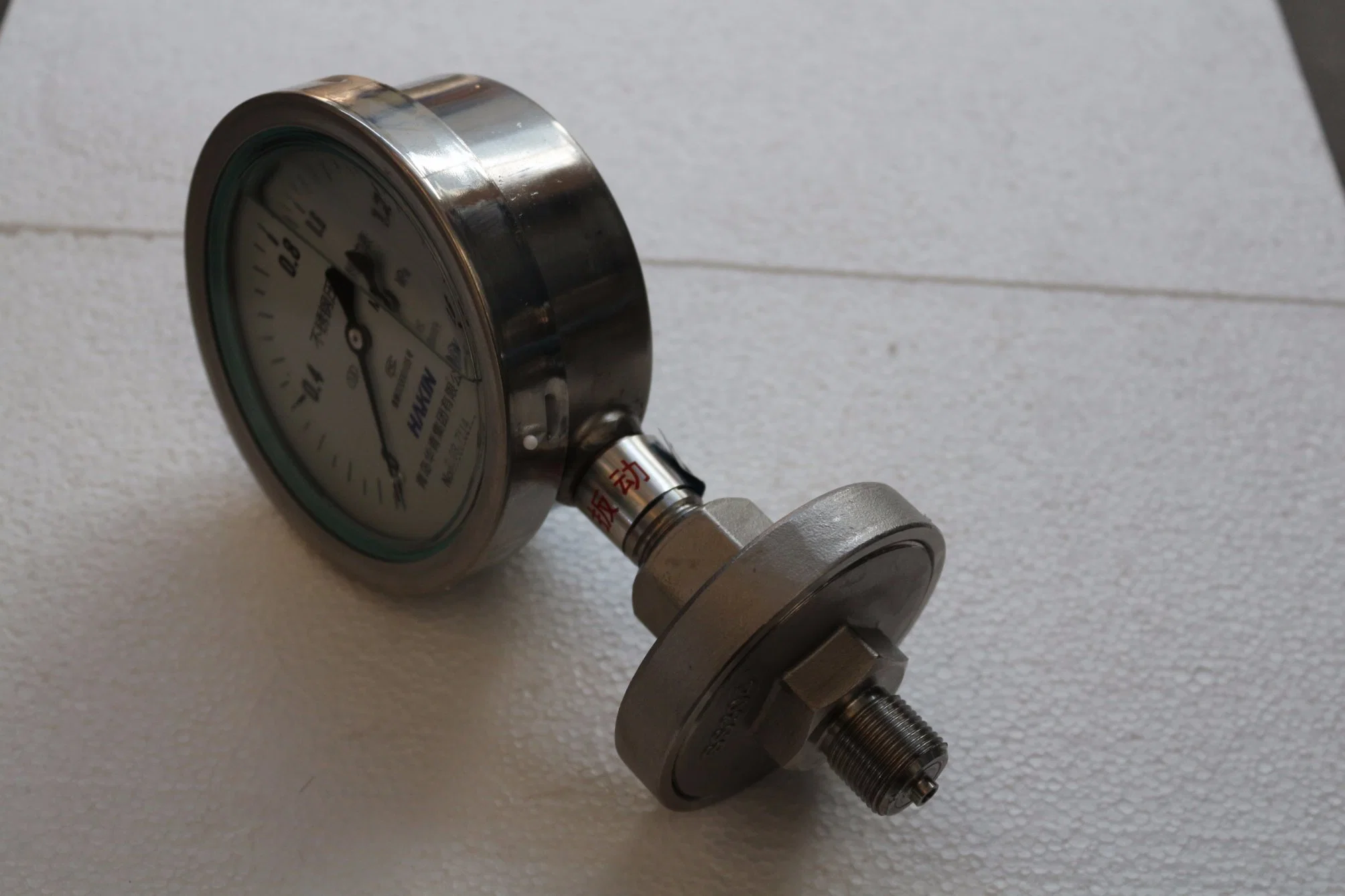 Hakin Diaphragm Seal Pressure Gauge with Flange Mc Thread Type Sanitary Flange Sterile Connection with Clamp Connection (Tri-Clamp)