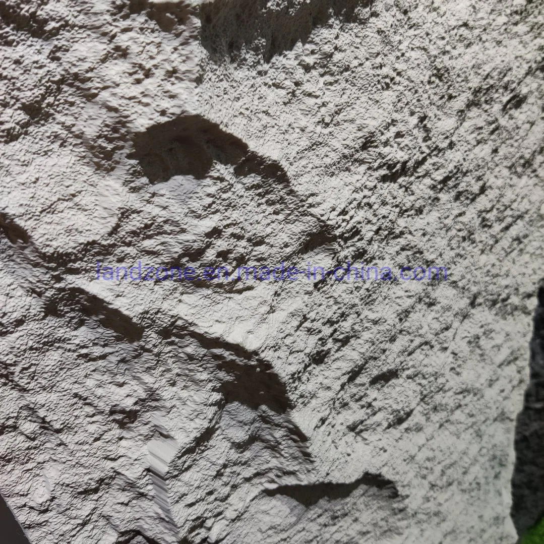 Light Luxuary environmental Three Dimention Shape PU Culture Stone Cement Gray Outdoor Wall Panel