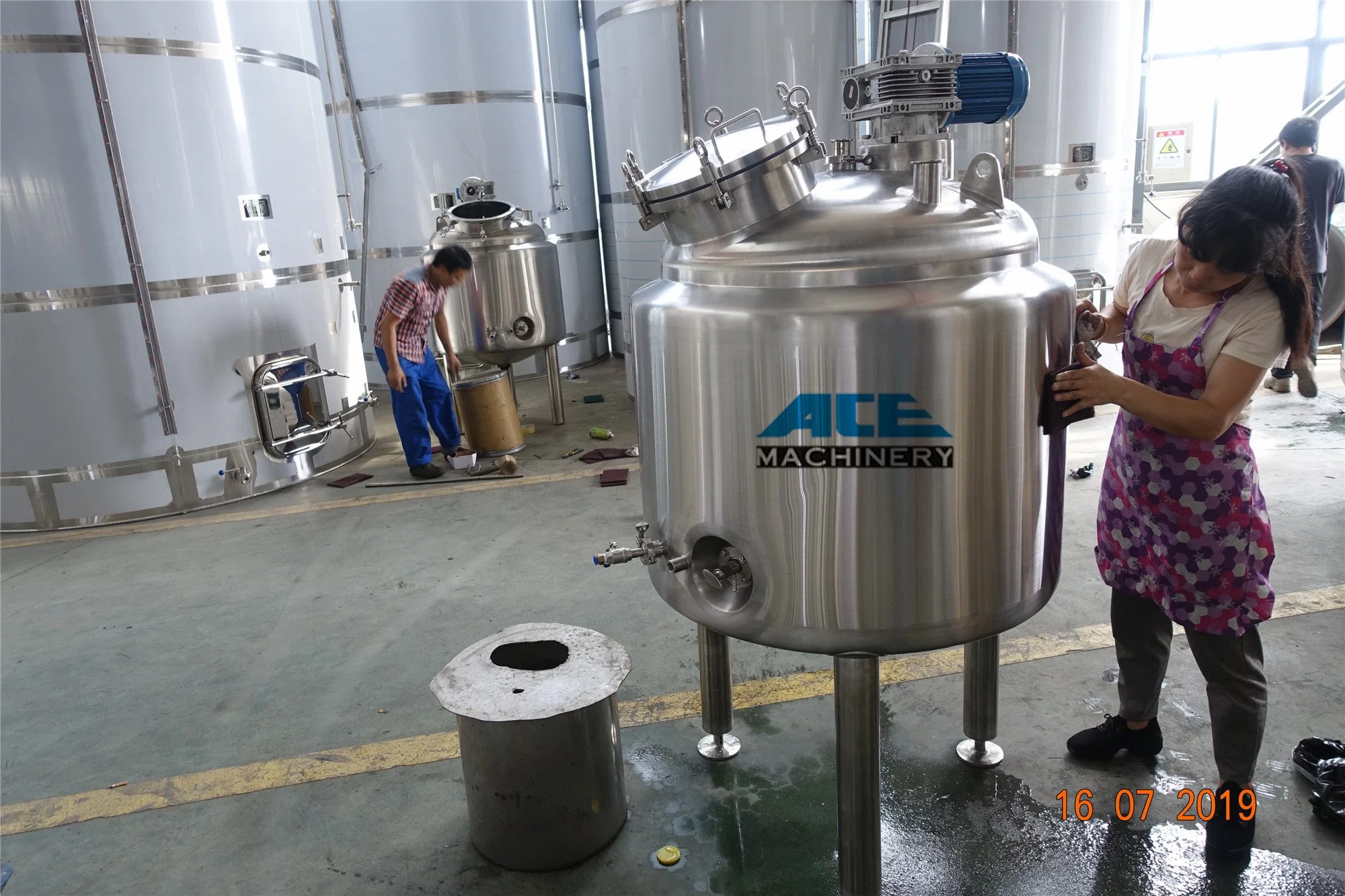 Factory Price Stainless Steel Steam Heating High Pressure Mixing Vessel Industrial Chemical Resin Bio Jacketed Reactor