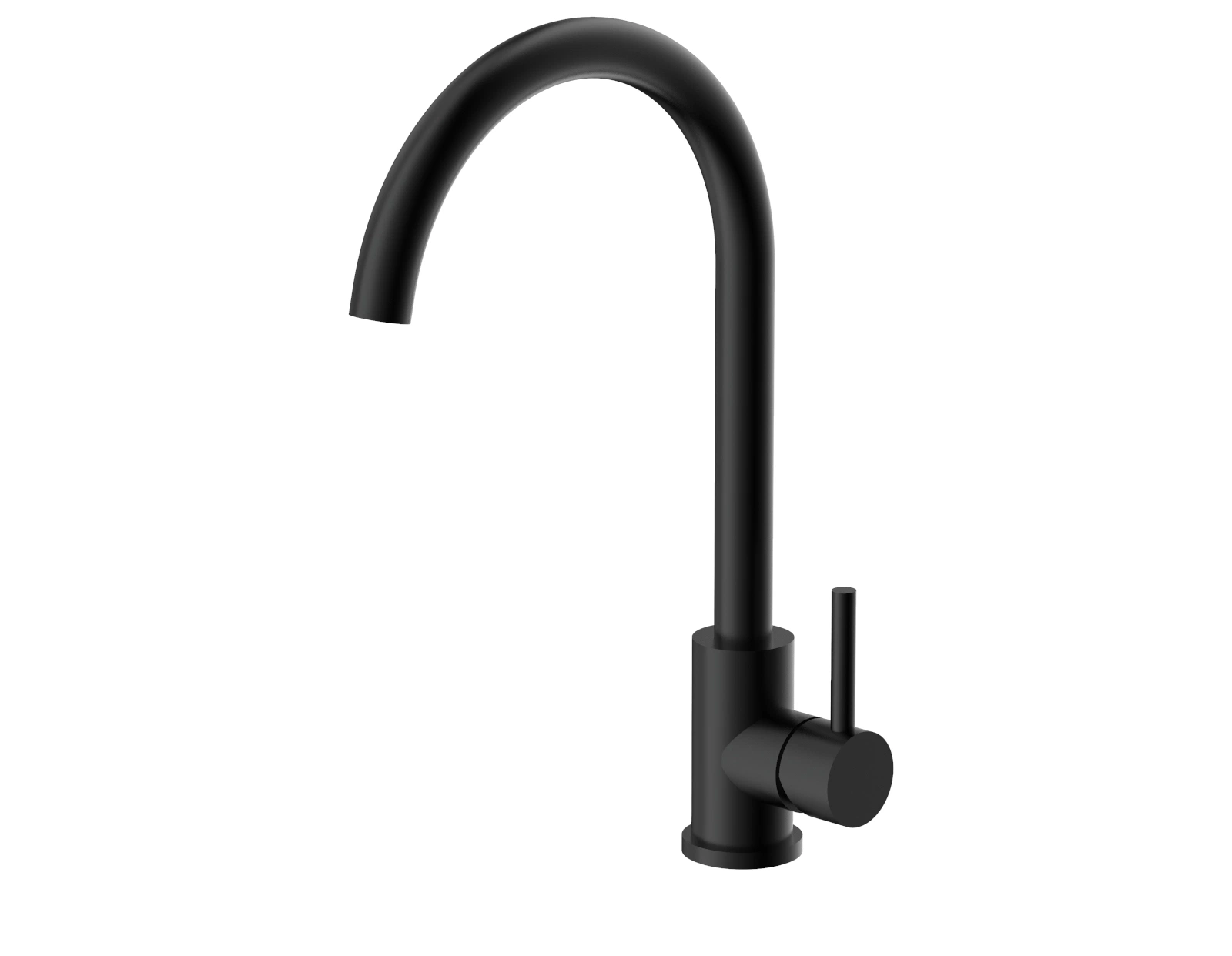 Stainless Steel Matt Black Square 360 Degree Rotatable Basin Tap Kitchen Sink Faucet