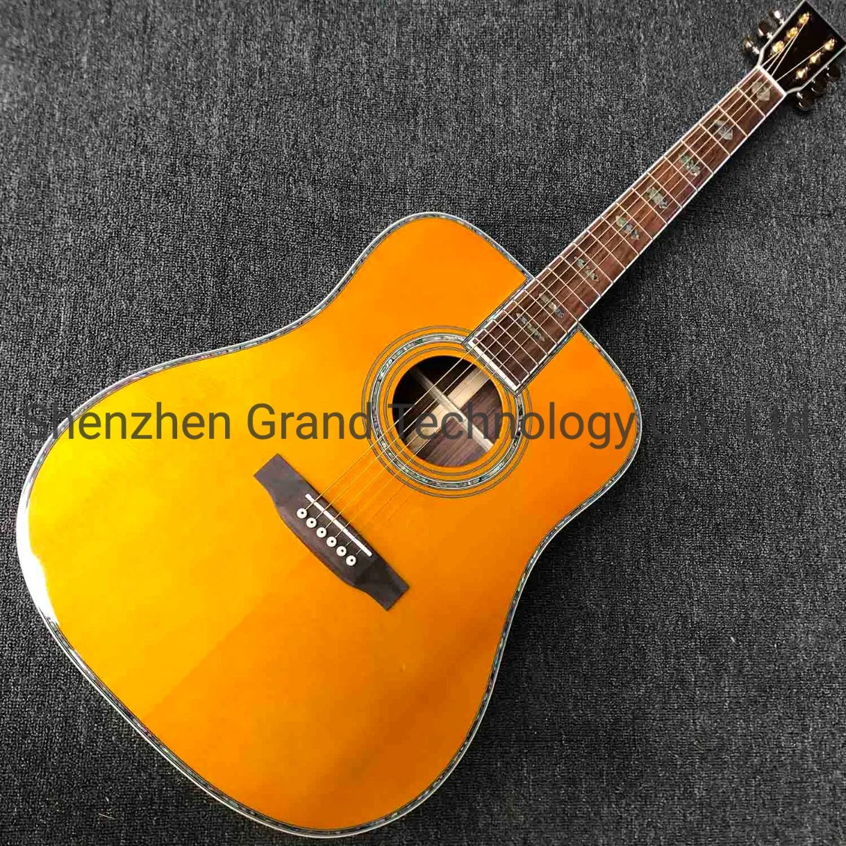 Abeto macizo Top Custom 41 pulgadas de madera de palisandro diapasón 45D la clásica Guitarra acústica