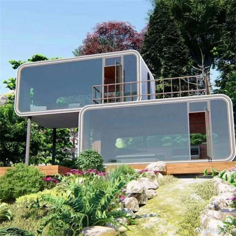 Hotel Style Multi Room Prefabricated Container Mobile Residential Building Apple Cabin