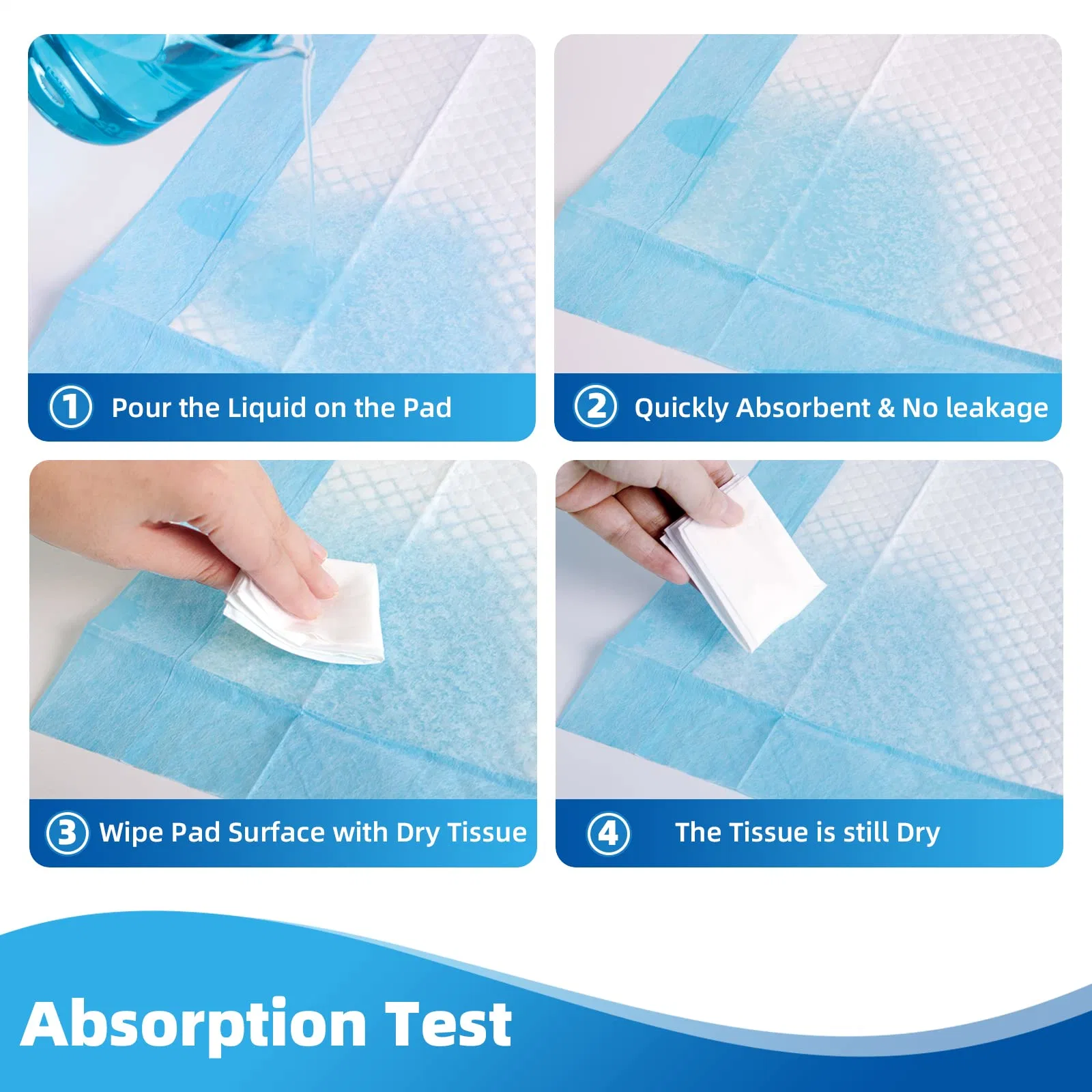 Hot Sale Medical Grade Disposable Incontinence Pads to Protect Sheets