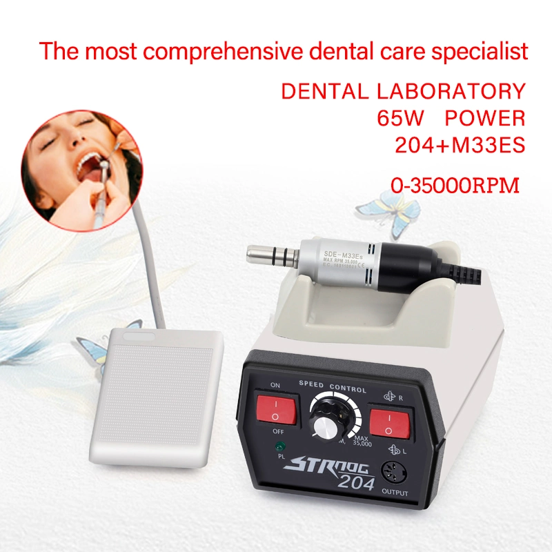 Instruments dentaires + Machine à main 35000 tr/min Micromoteur Outil de dentisterie pour polissage Machine de gravure Outils de laboratoire dentaire.