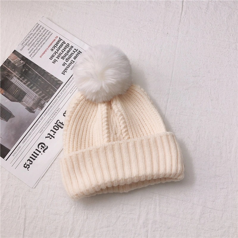 Precio al por mayor mujeres Invierno caliente POM POM gorro de gorro