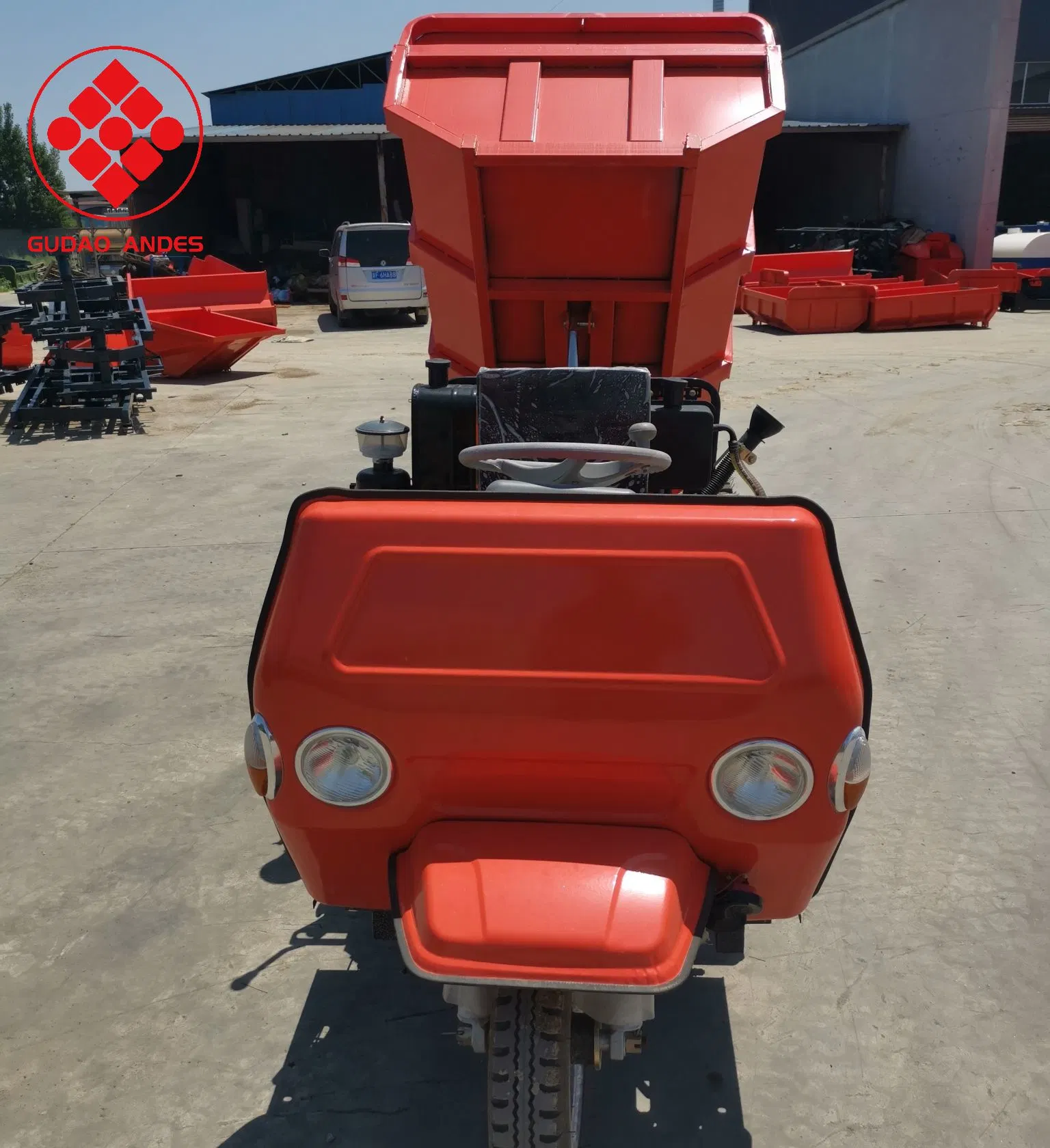 Small Diesel Dumper Tricycle 2000kg Trike 2 Ton Tipper Pick up Diesel Dump Truck for Sale