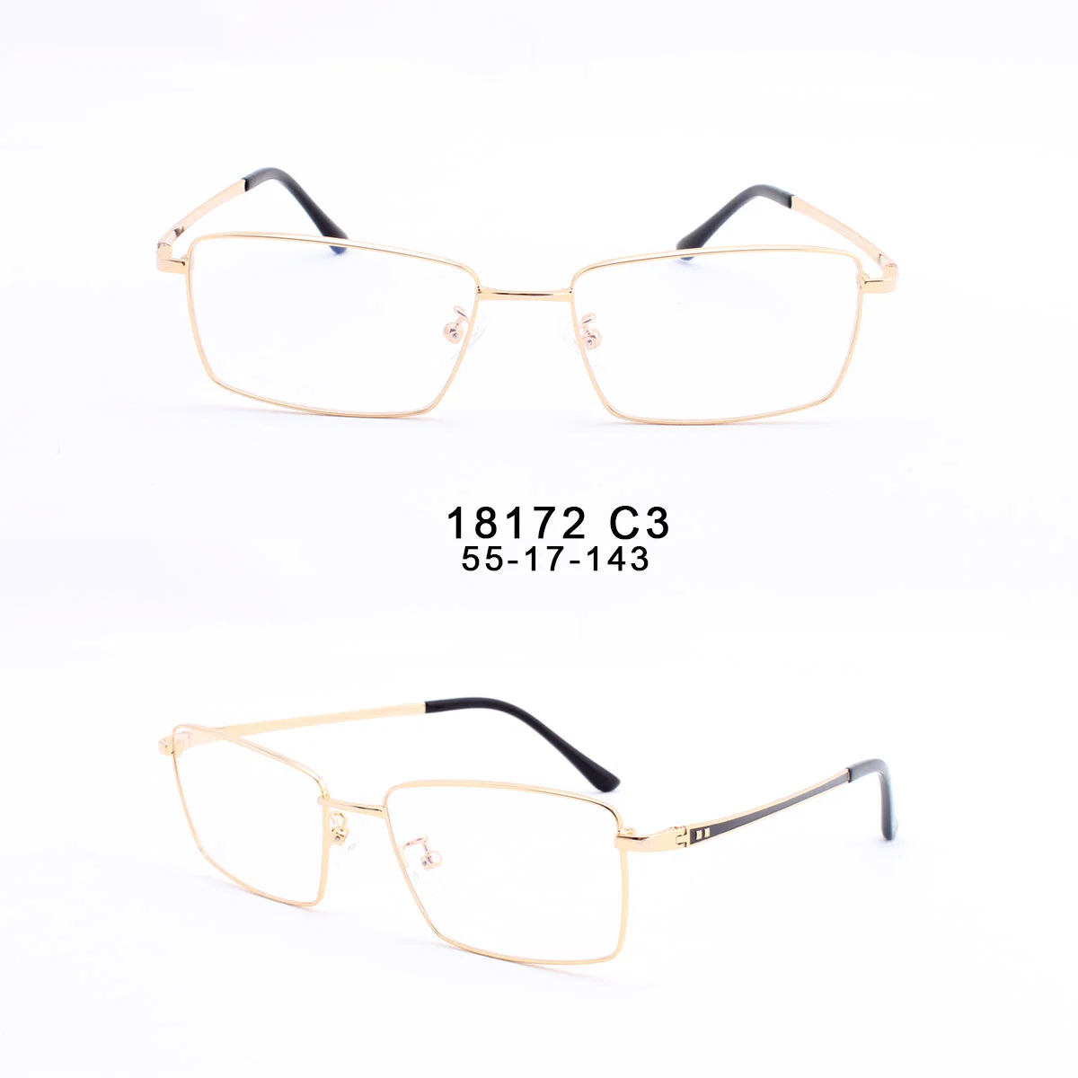 Spot Supply Ready to Ship Business Men&prime; S Spectacles Frames Metal Optical Eyeglasses Frame Wholesale/Supplier Glasses Frames Eyeglasses