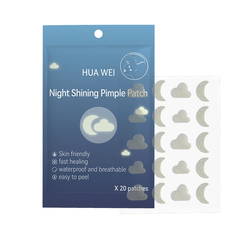 Original Made Luminous Acne Patch Night Shining Hydrocolloid Acne Pimple Patch Using at Nights 20dots/Pack