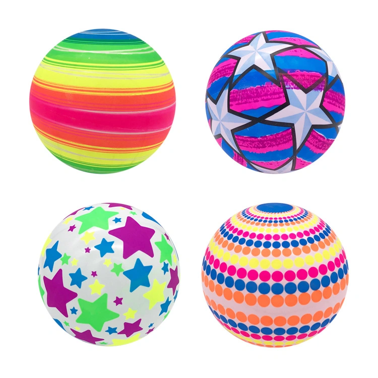 Rainbow Colorful Party Inflatable Beach Balls Beach Pool Party PVC Material Custom Ball