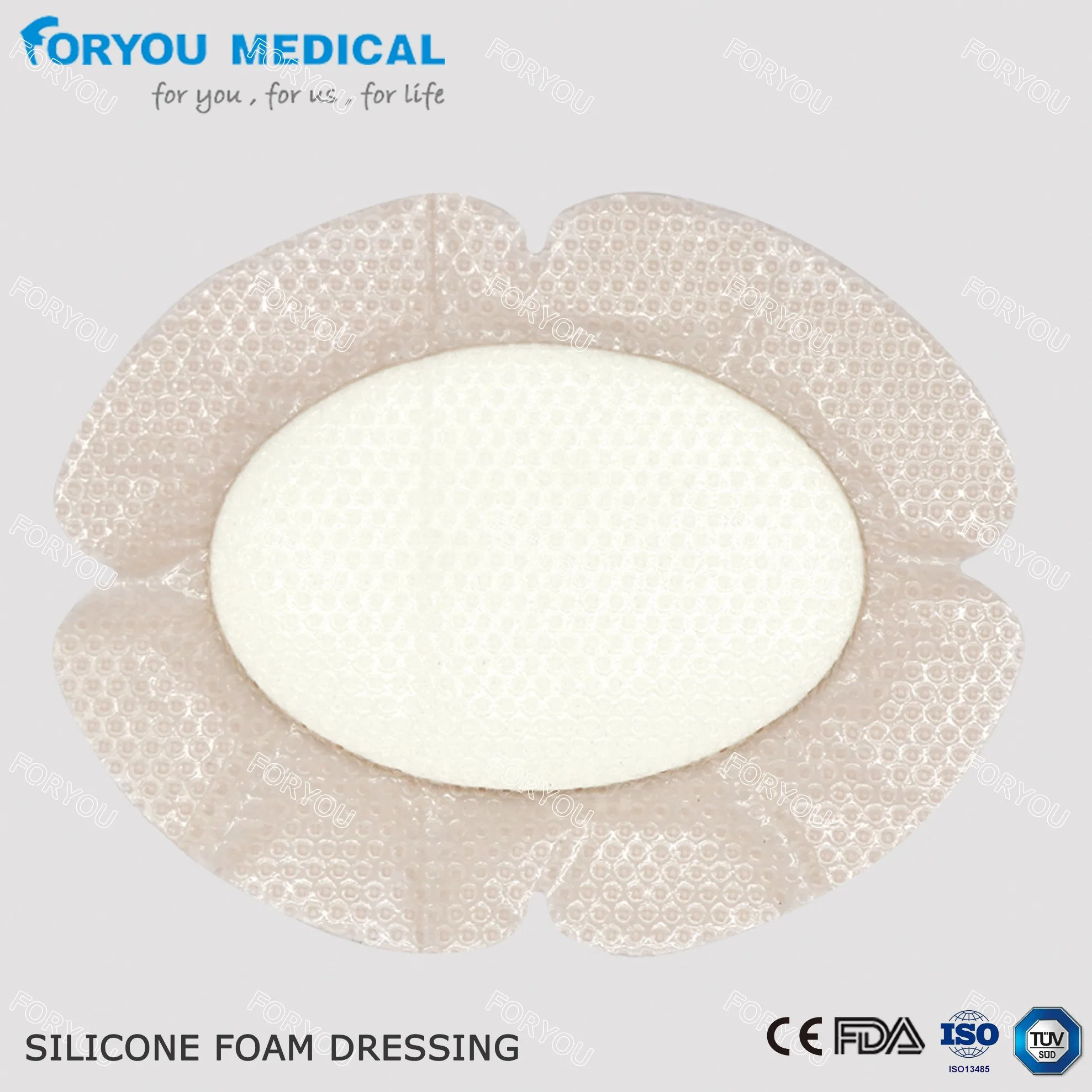 Surgical Dressing Soft Silicone Foam Dressing Non Border Adhesive