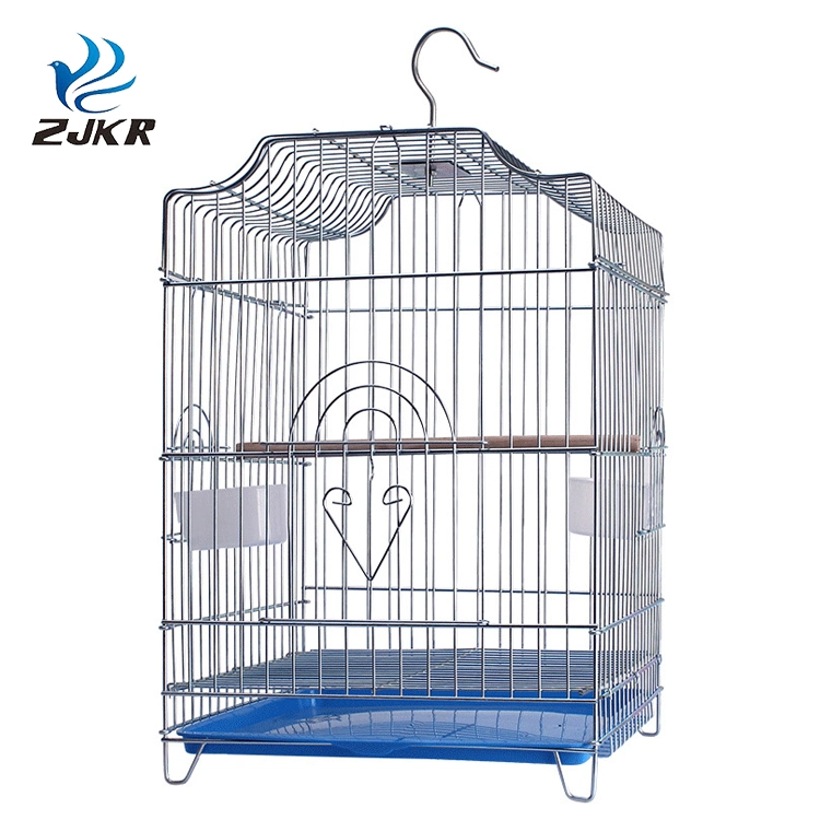 Tc4303-B Electroplating Stainless Steel Super Large Bird Cages with Stand for Parrots