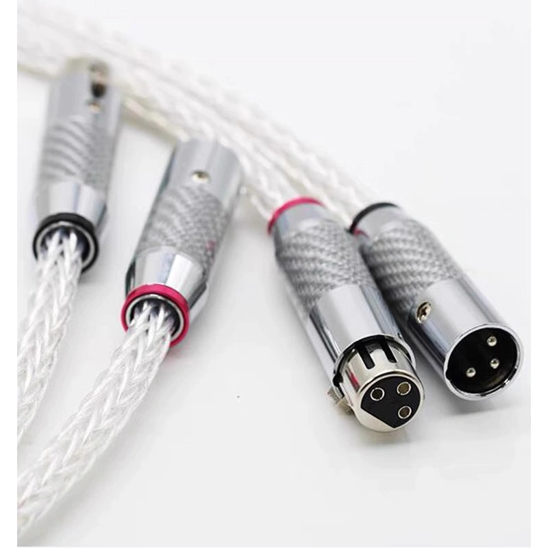 Hi-End fibra de carbono para XLR conector XLR balanceada de Cabo com núcleo de microfone