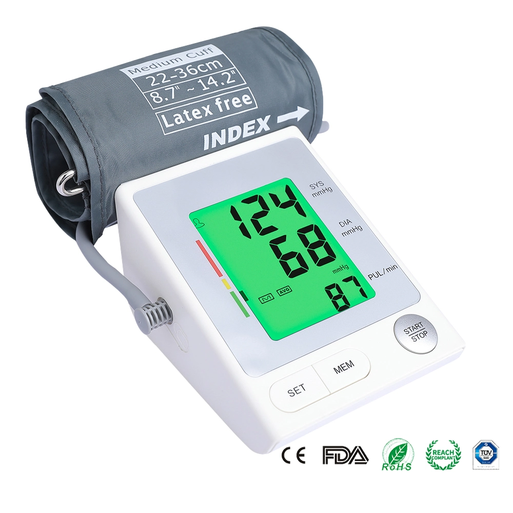 Top vendre Digital Electronic Blood Pressure Monitor Arm Automatic Blood Appareil d'équipement BP pour machine à pression