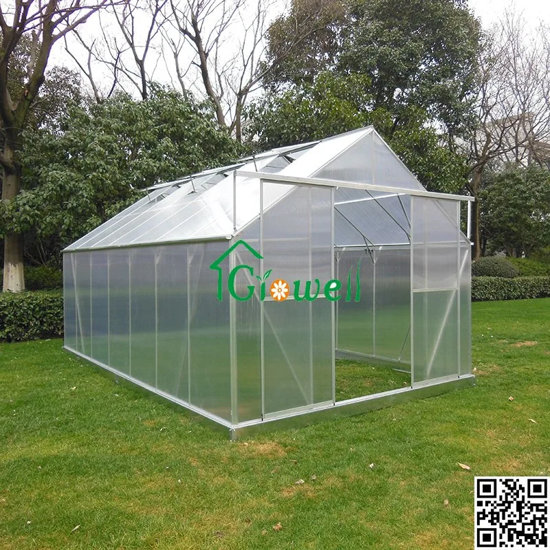 PC Serres Serre de jardin de loisirs à panneaux en polycarbonate de 4 mm (P8)