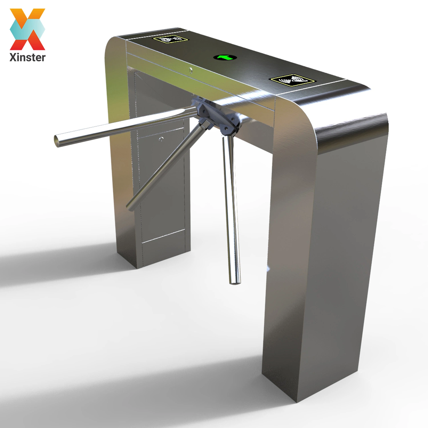 ESD Security Vertical Tripod Turnstile Gate with ESD Function