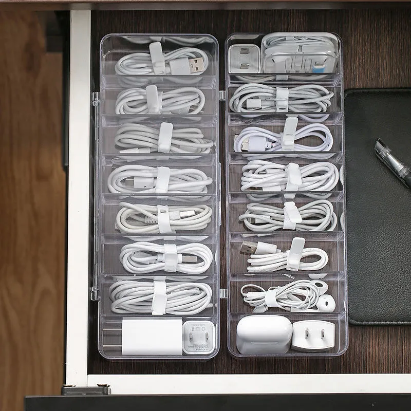 Wholesale/Supplier Transparent Acrylic Multifunctional Storage Holder Box USB Charger Packing