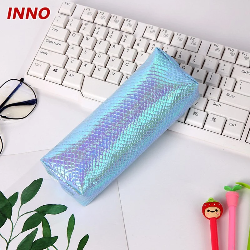 Wholesale/Supplier Inno Brand R050# New Fish-Scale Pencil Case Large Capacity Stationery Bag for School Supplies Eco-Friendly