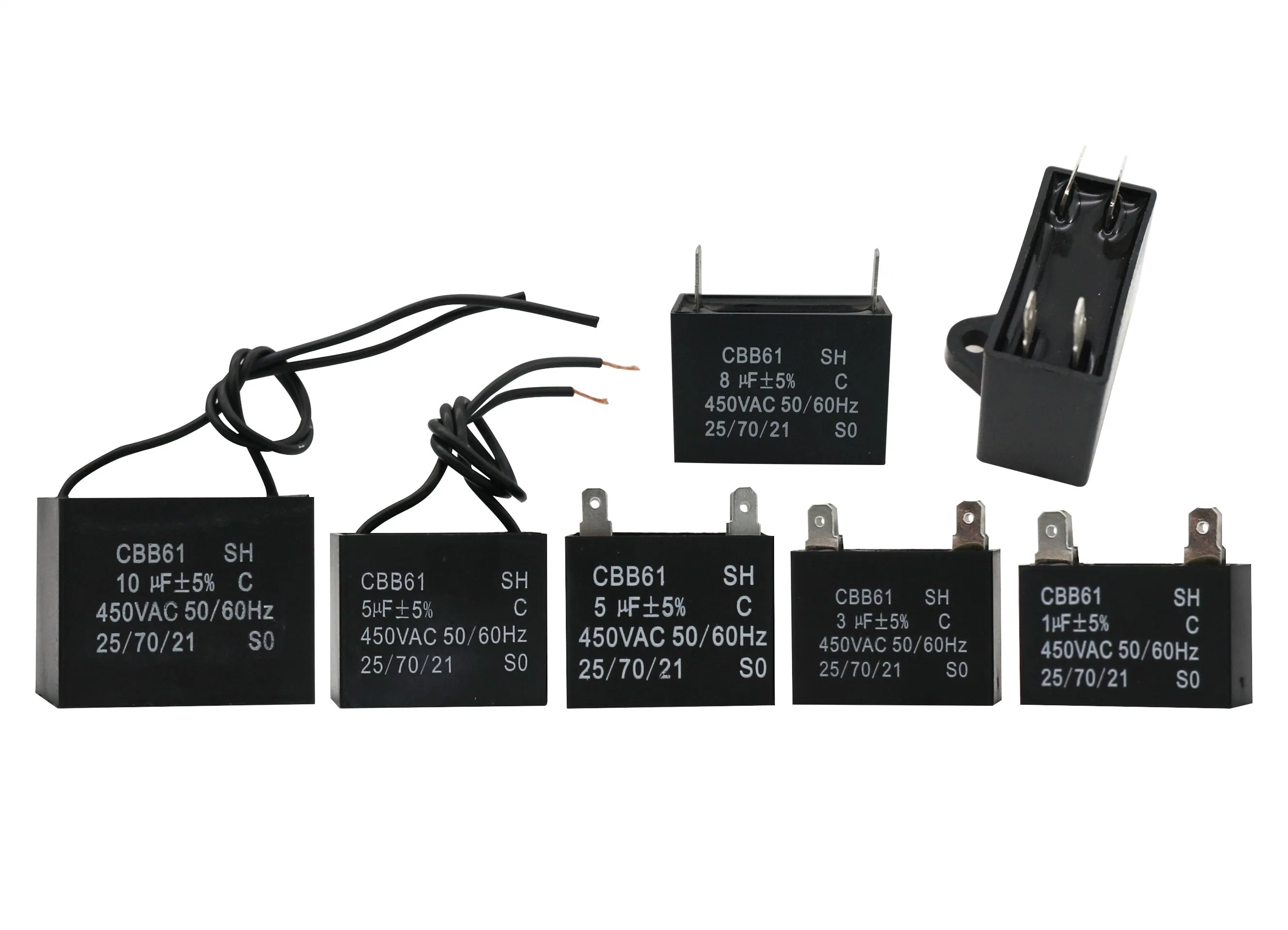 Hochwertige elektronische Komponenten Kondensator CBB61 Kondensator für Lüfter