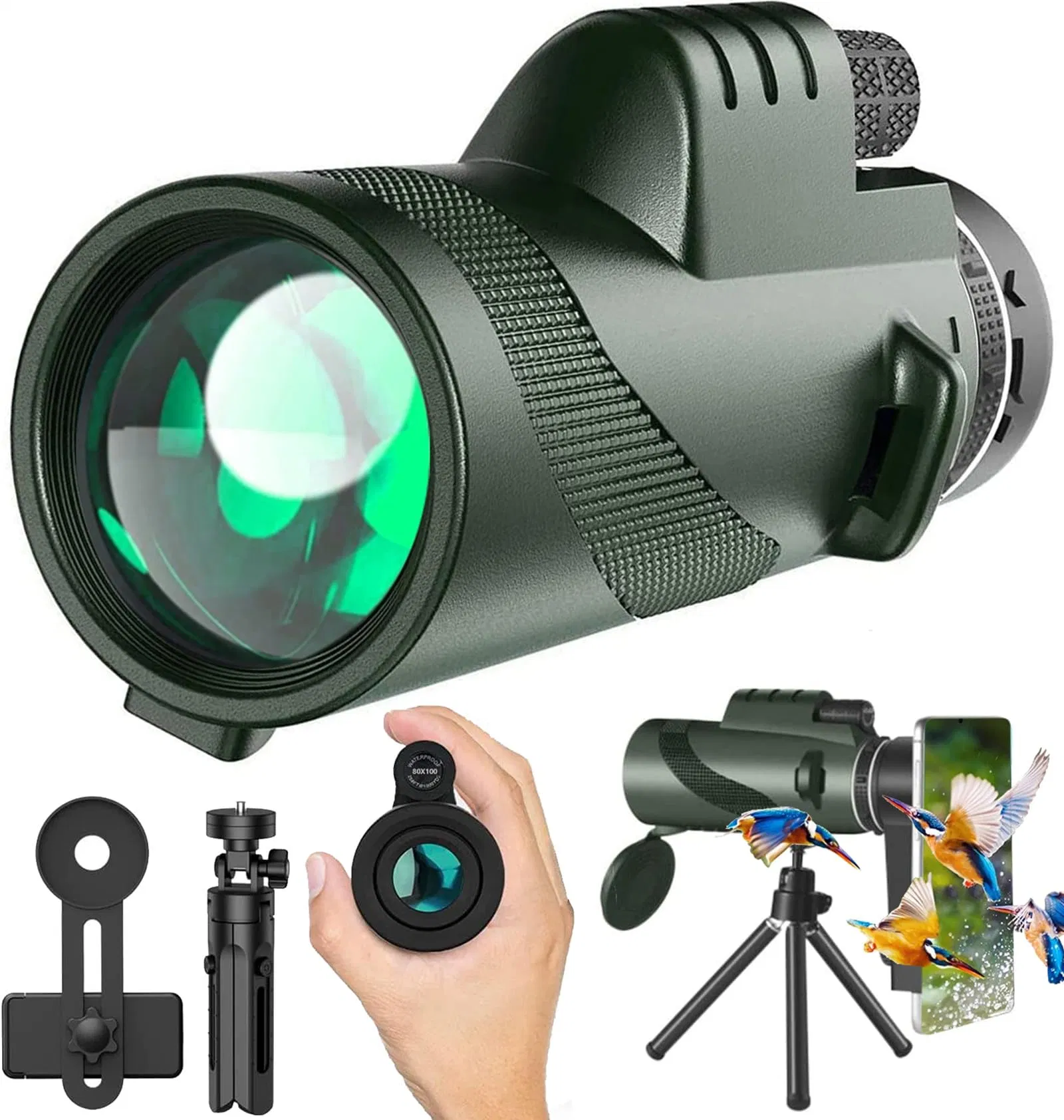 Nuevo 2023 80X100 Monocular de alta potencia para adultos Telescopios ámbito