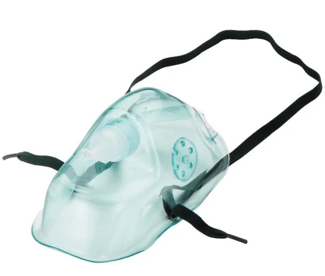 Disposable Oxygen Mask with Tube and Adjustable Elastic Strap