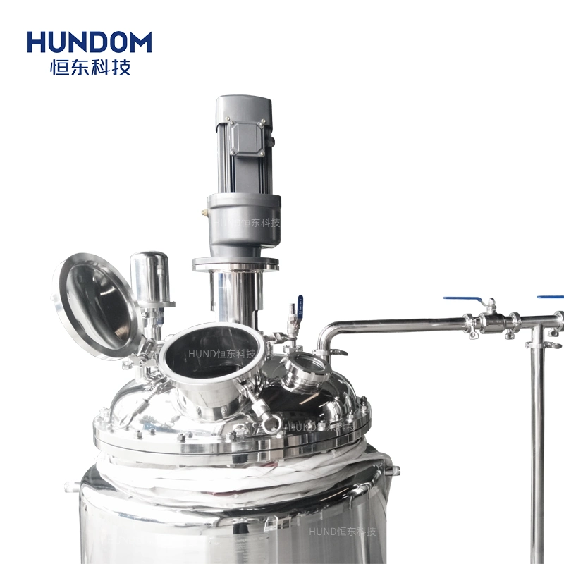 Electric Heating Liquid Powder Stainless Steel Mixing Tank with Inline High Shear Mixer