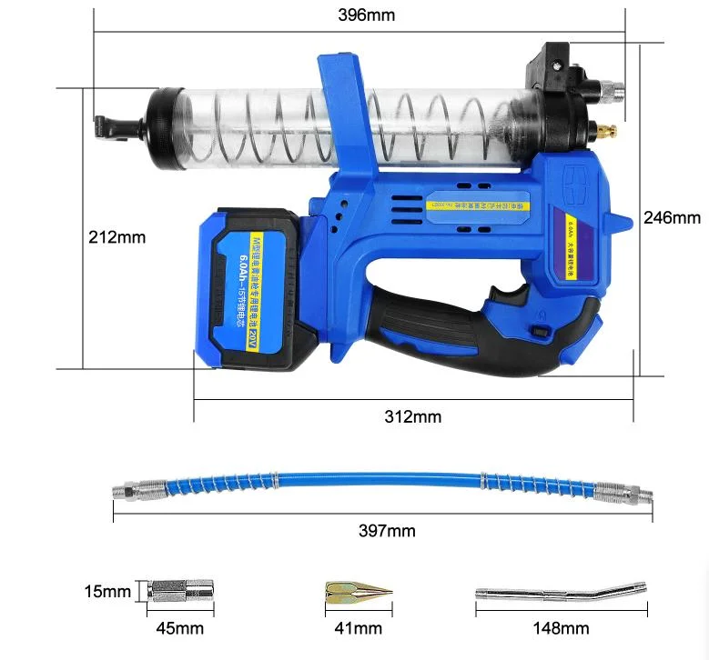 Lithium Battery Operated Electric Grease Gun 10000psi Cordless Grease Gun Set