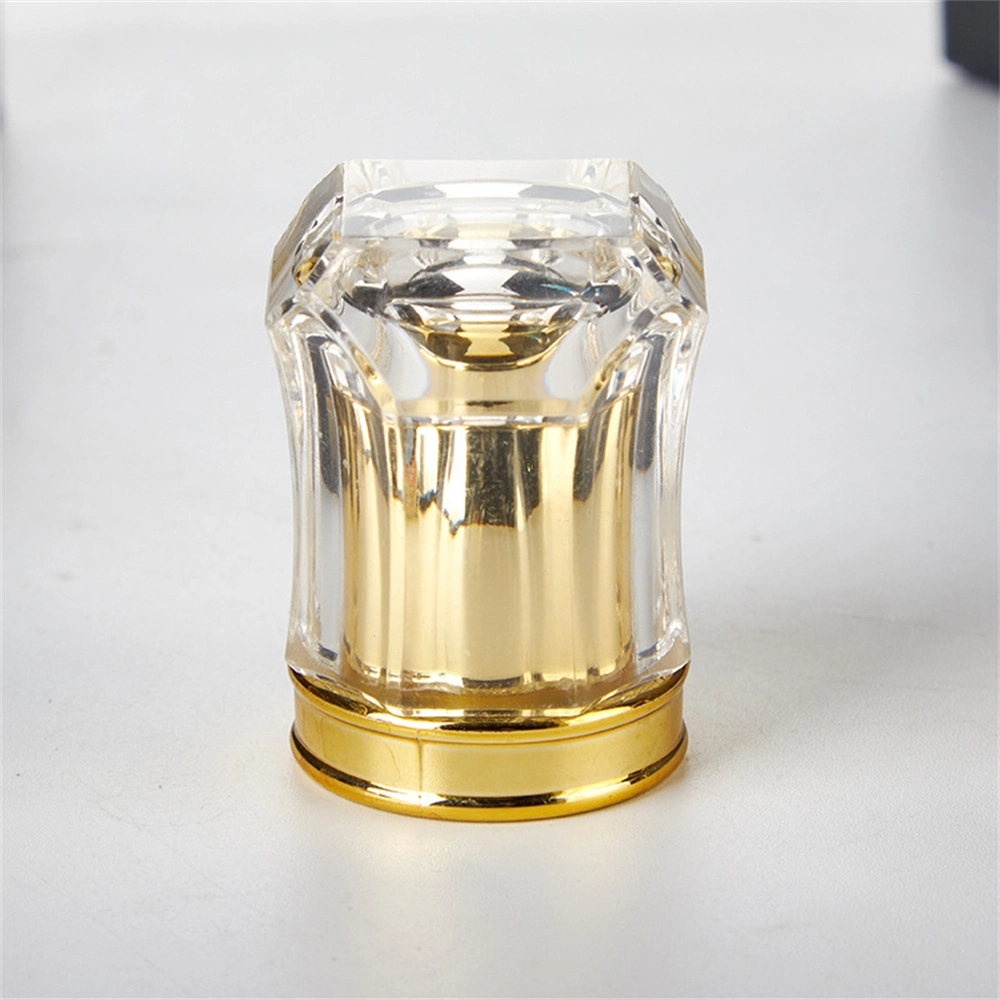 Capsule de parfum acrylique huile essentielle cosmétique bouteille en verre transparent Personnalisation du support de vente en gros de Cap Factory