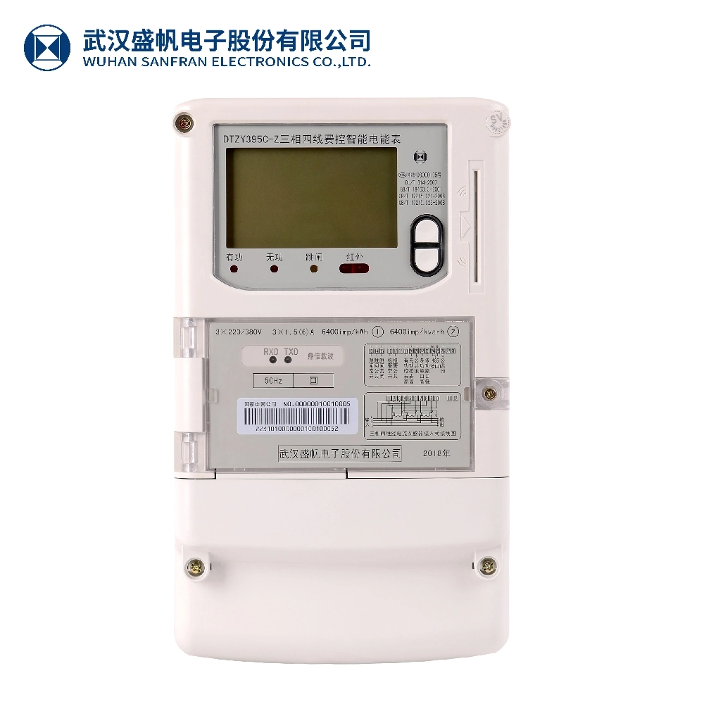 Medidor de energía eléctrica inalámbrico inteligente Lorawan de 470 MHz