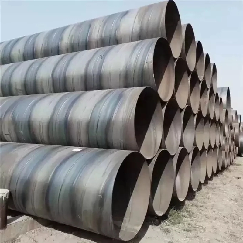 Spiral Welded Pipes DN1400 Electric Helical Seam Welded Pipe G3445 Stkm12c Carbon Steel Tubes