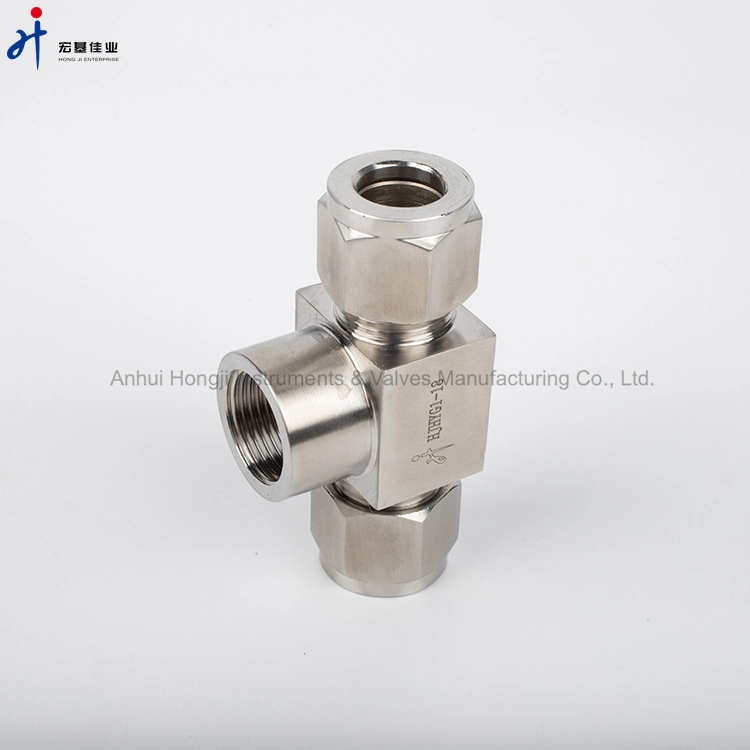 Factory Supplier High Pressure Forged Tee-Type Tube Union Adapter