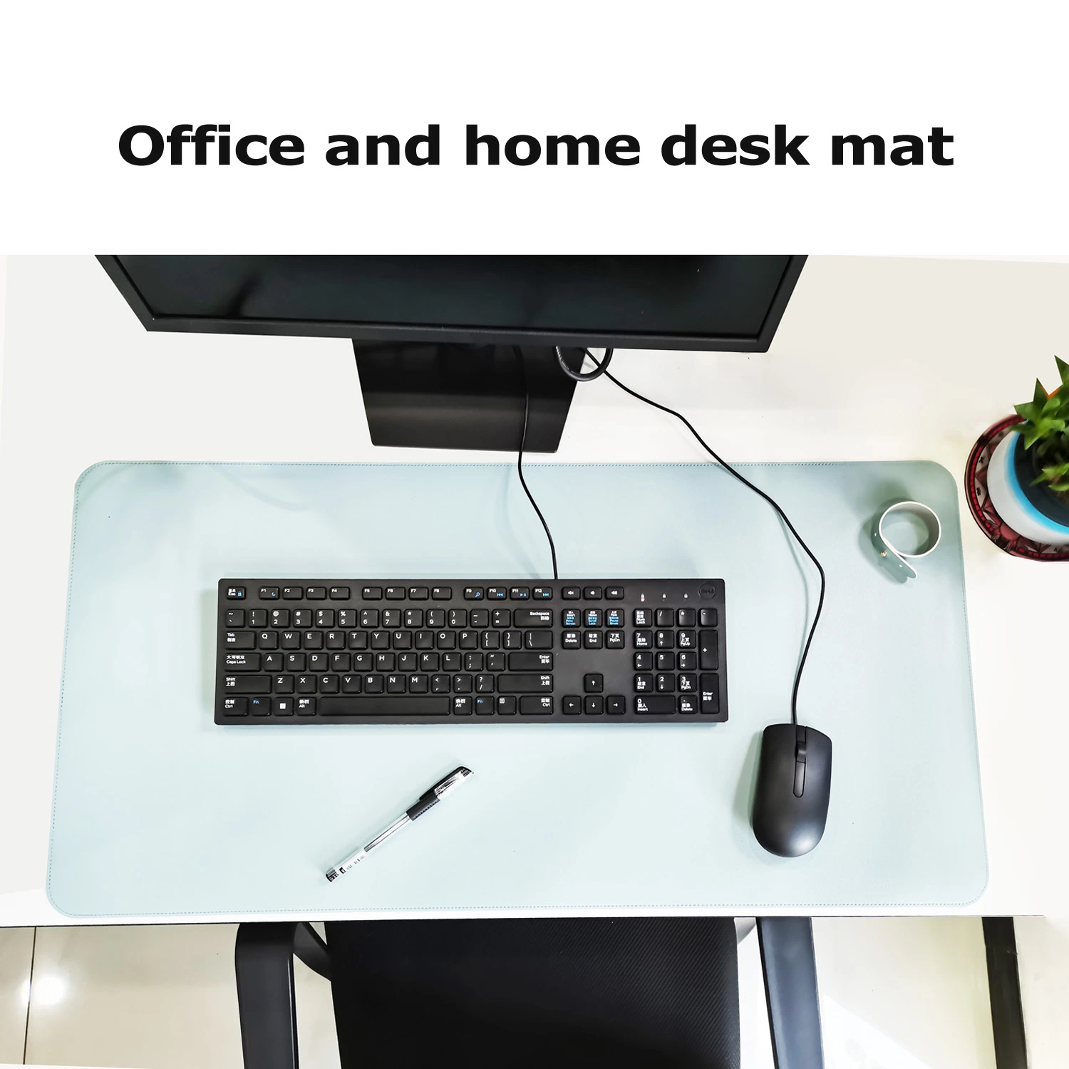 China Factory Office Desk Mat Double Sided Blank Mousepad Large