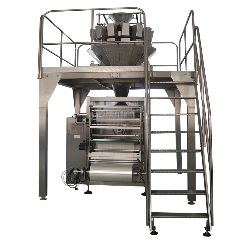 Automatic Plastic Bag Package Multi Function Package Machine Snakes Sugur Potato Chips Multi-Weigher Packing Machine