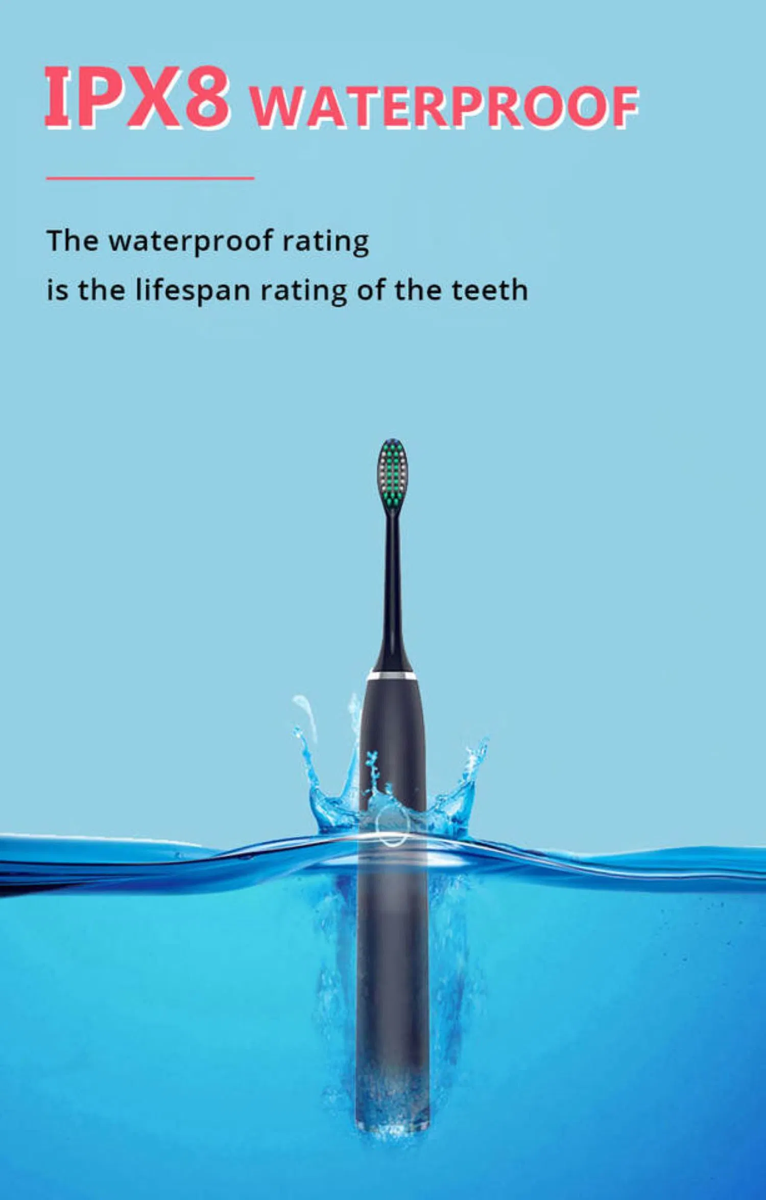 Wholesale/Supplier 6 Modes Deep Cleaning Smart Sonic Electric Toothbrush for Adult