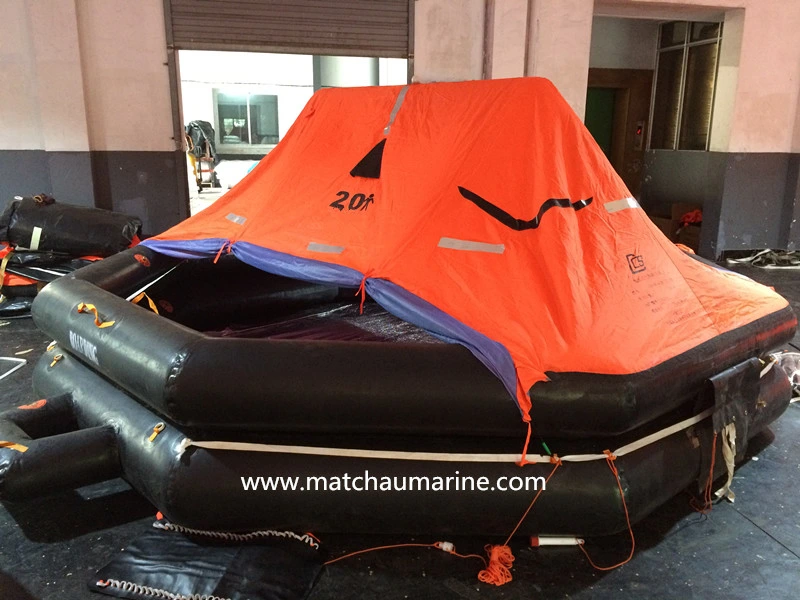 Marine Lifesaving Equipment Inflatable Light Weight Life Raft with ISO Certificate