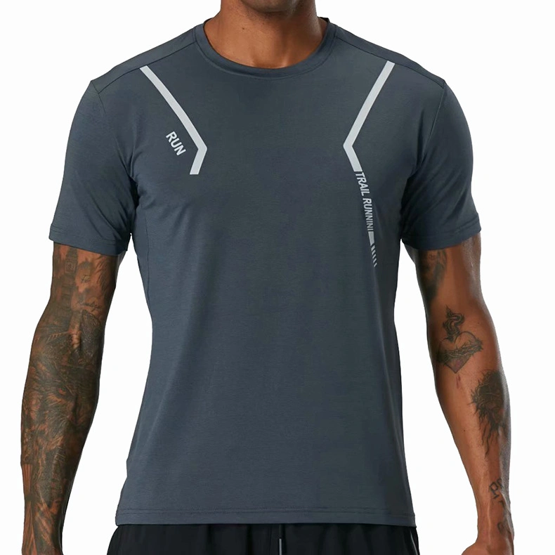 Short Sleeve T-Shirt Men's Quick-Drying Sports Shirt Running Fitness Suit