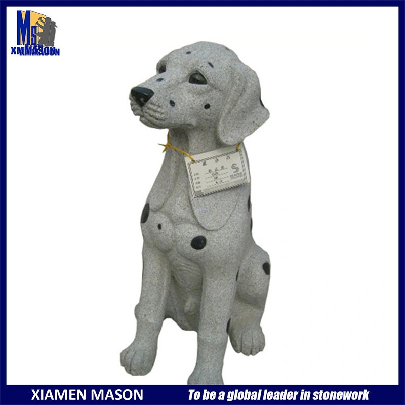 Garden Decoration White Marble Dog Sculpture