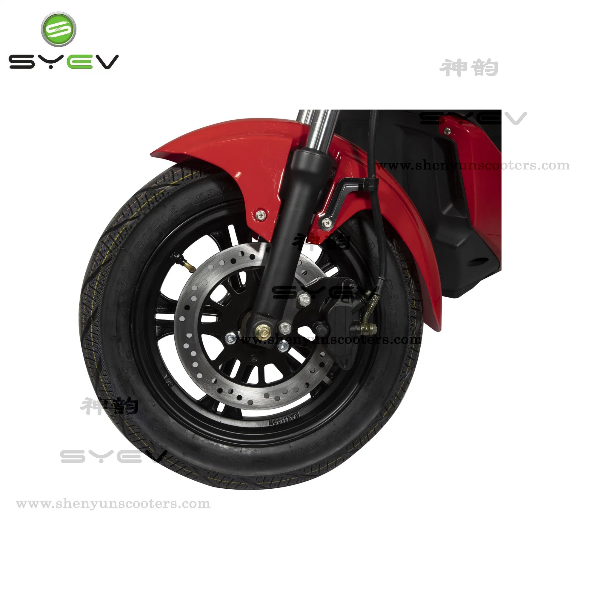 1200W Hub Motor Electric Motorcycle E-Scooter Max Speed 50km/H F/R Disc Brake