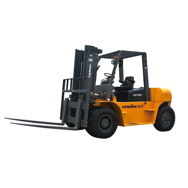 China Brand Lonking Big Brand 7ton Diesel Manual Forklift Truck LG70dt