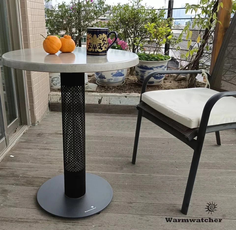 Warmwatcher Balcony Patio Terrace Commercial Outdoor Electric Table Type Retable Heater