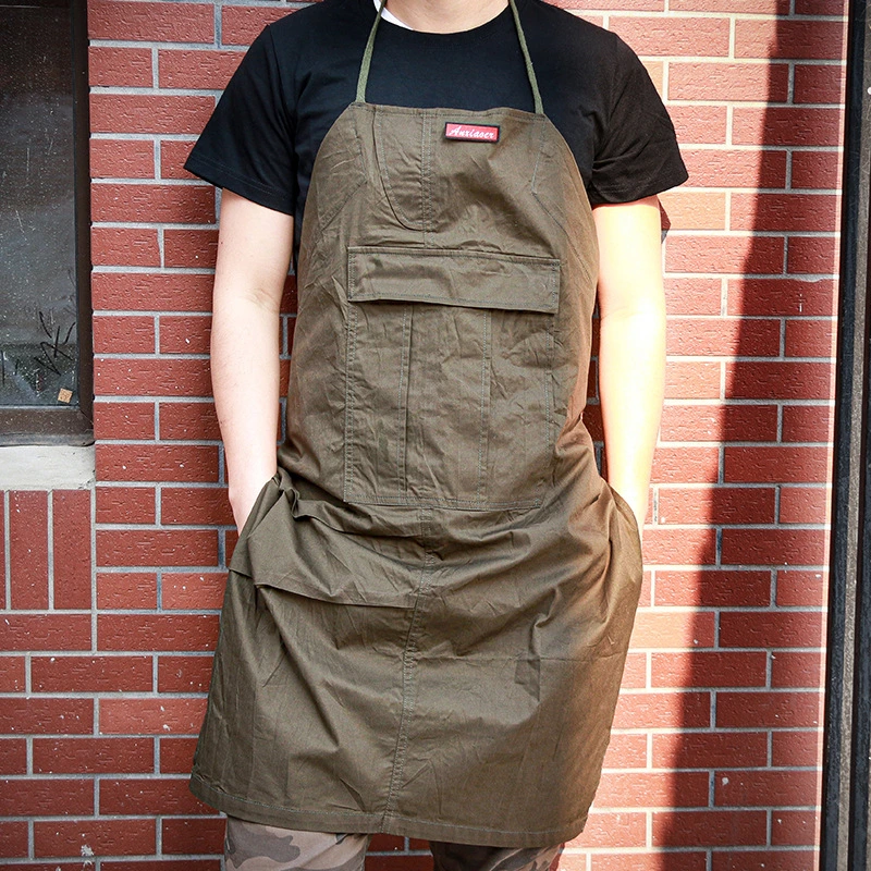 Apron Home Kitchen Printing Logo Barista Gardening Outdoor Wear Workwear Men Hair Stylist Painting Female