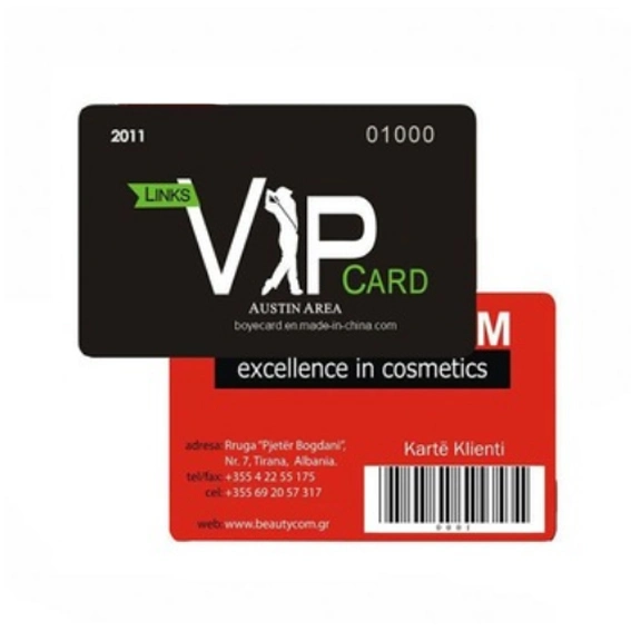 Cmyk Printing Plastic PVC Gift VIP Loyalty Membership Card