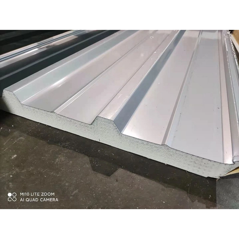 Galvanized Steel Sheet Water Proof Glass Wool Rock Wool Sandwich Roof Tile