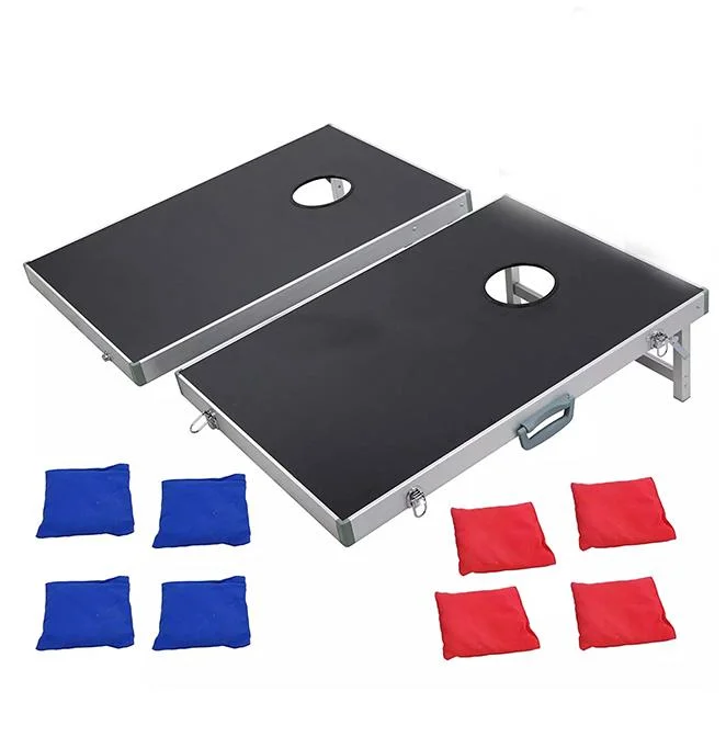 Jeu d'aluminium de la famille Cornhole jeu portable Bean Bag Toss