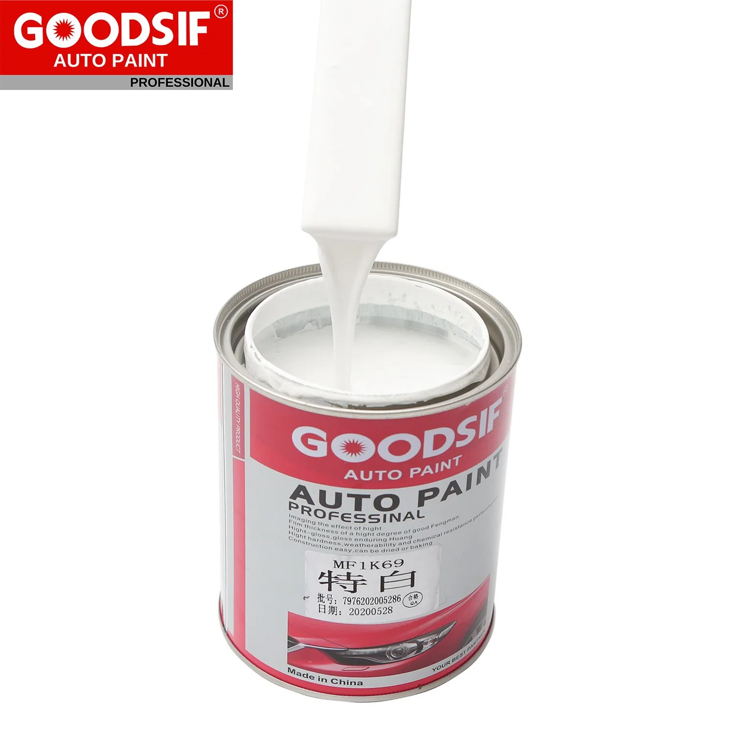 Goodsif Automoción profesionales proveedores de pintura de imprimación de pintura de auto nivelador High Solid satinado Refinishing Kit de pintura de coche