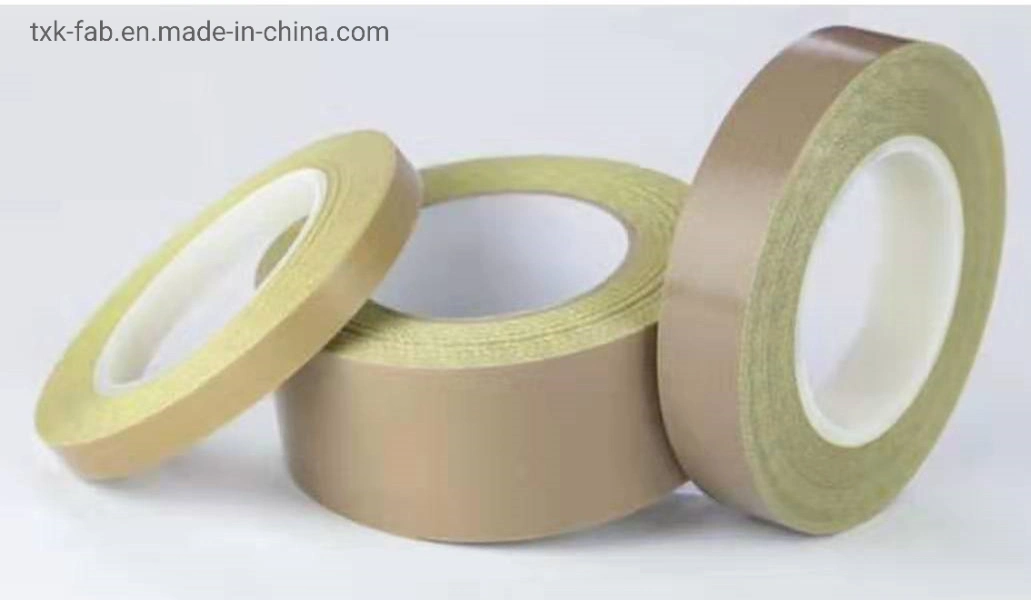 Customcolor Non Stick PTFE Teflon Fiberglass Fabric Self Adhesive Sealing Tape for Sealing Machine