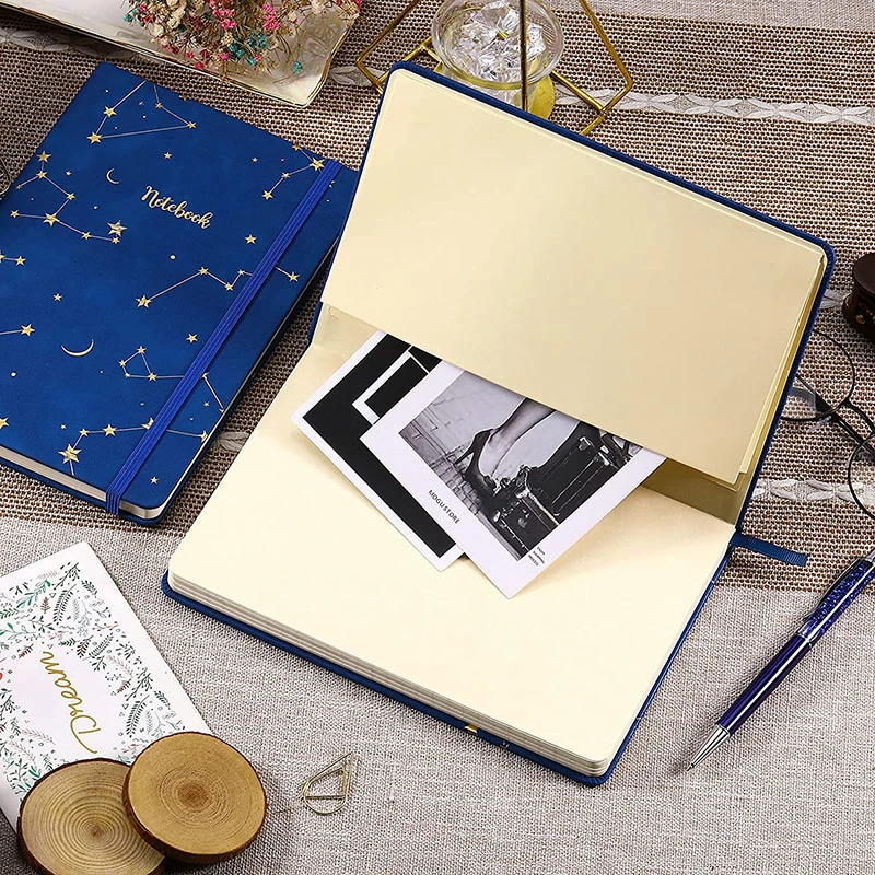 Hot Sell PU Leather Notebook Printing with Elastic Band