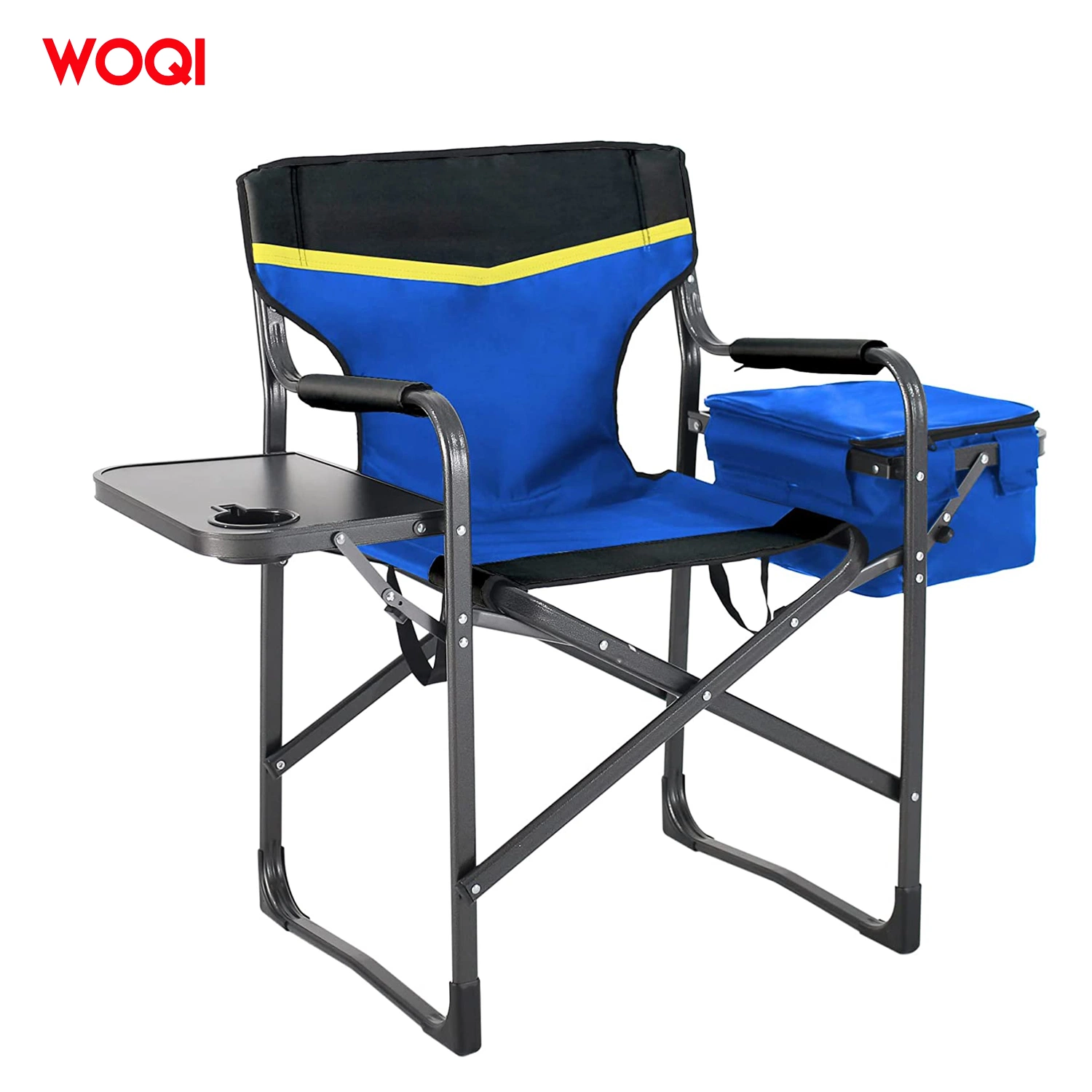 Manufacturer Lightweight Portable Furniture Metal Frame Folding Picnic Camping Chair with Refrigerated Box