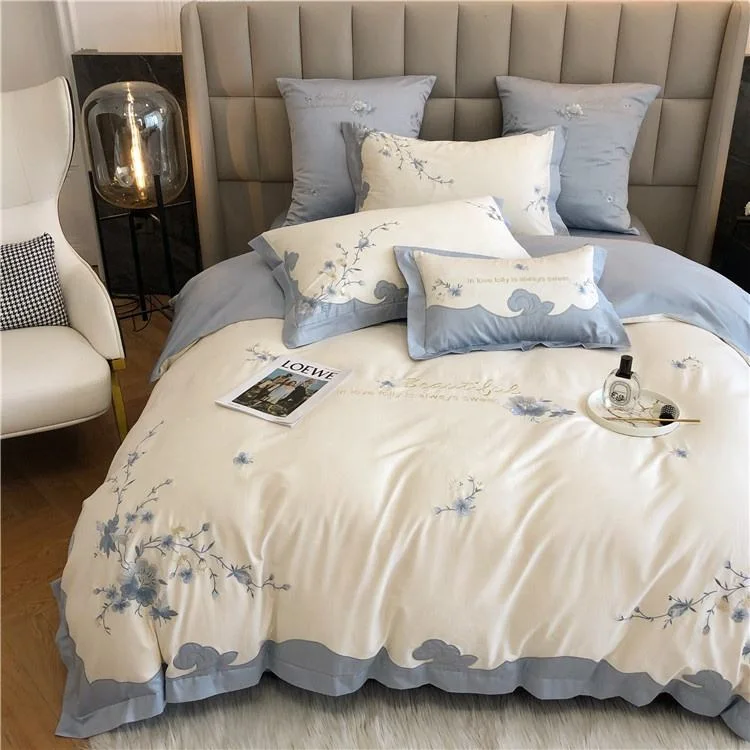 Beautiful Floral Bedding Super Soft COM-Fort 100% Polyester Bed Sheets Set for Sale